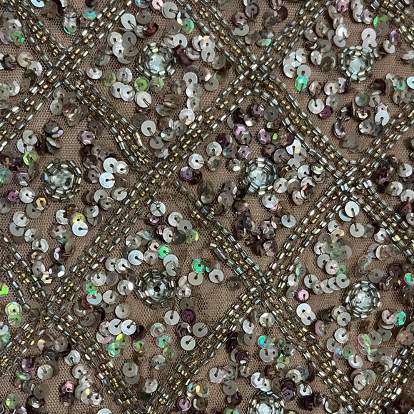 Adrianna Papell Sparkling Sequin Mini Dress in Rose Gold - Picture 5 of 6